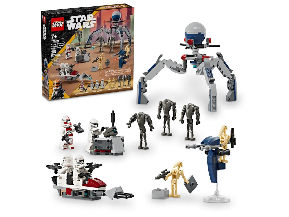Lego klotsid STAR WARS 75372 CLONE TROOPER & BATTLE DROID BATTLE PACK