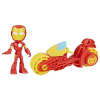 Hasbro mängufiguur Hasbro S & S. F. Iron Man Action-Figur & Motorrad F93465X0