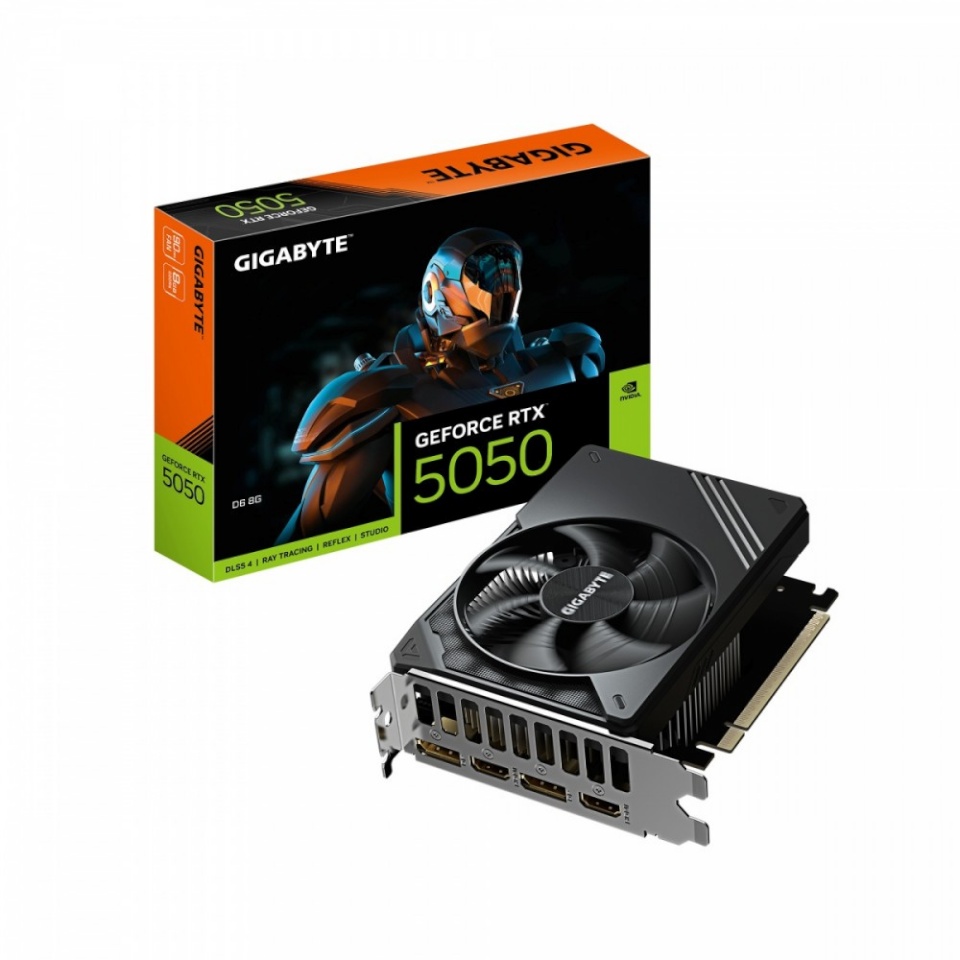 Gigabyte videokaart GeForce RTX 5050 D6 8G 2xHDMI 2xDP