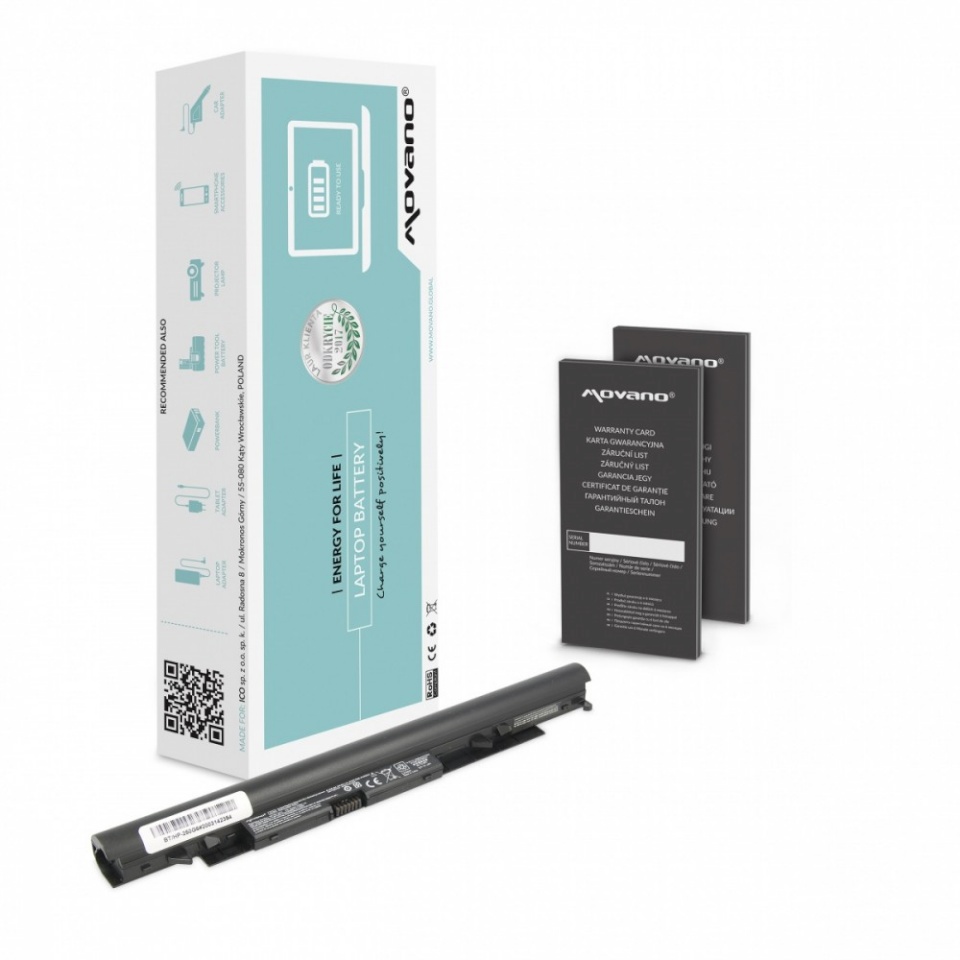 Movano sülearvuti aku JC03 JC04 for HP 240 245 250 255 258 G6 - 2200 mAh (33 Wh)