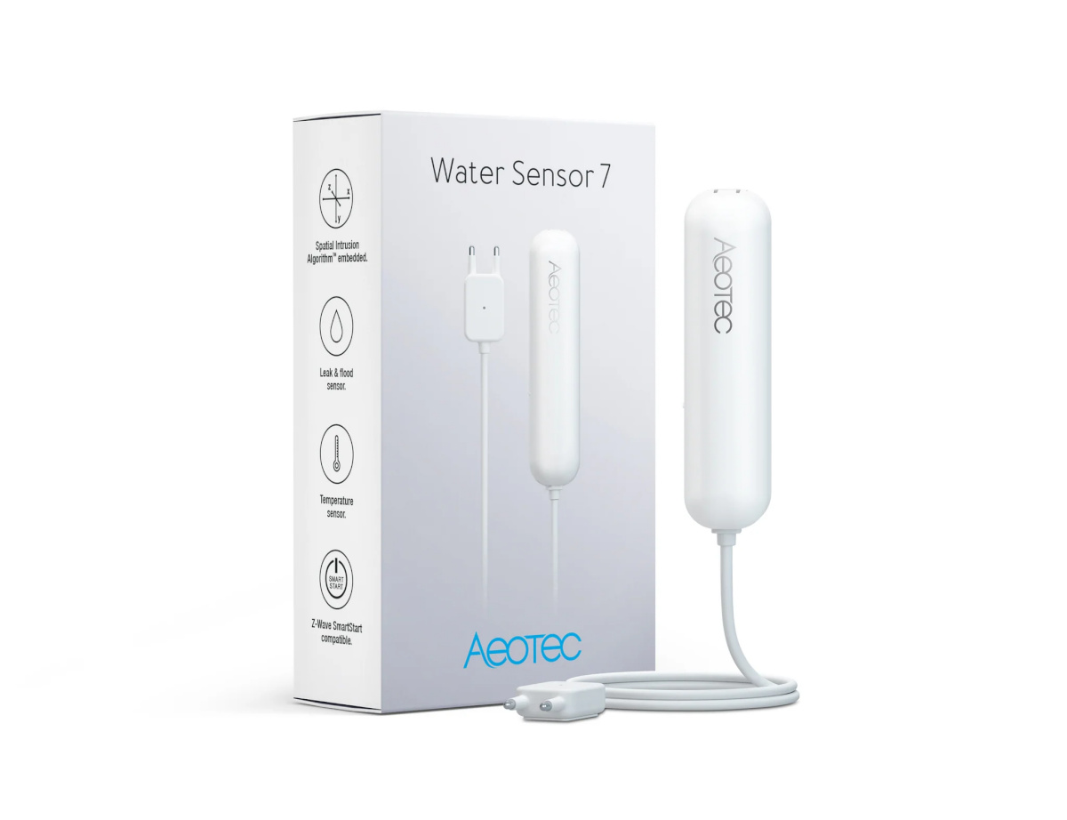 Aeotec veeandur AEOEZWA018 Water Sensor 7, Z-Wave Plus, valge