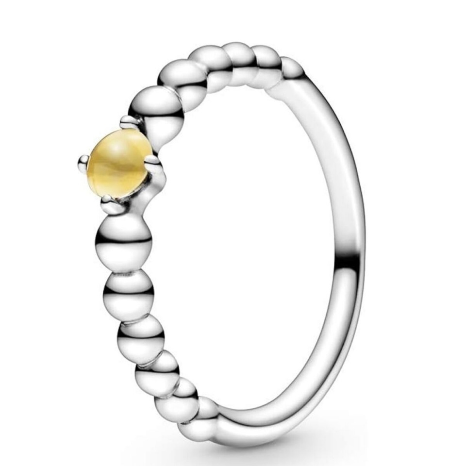 Pandora naiste sõrmus YELLOW STONE - RING - SIZE 52