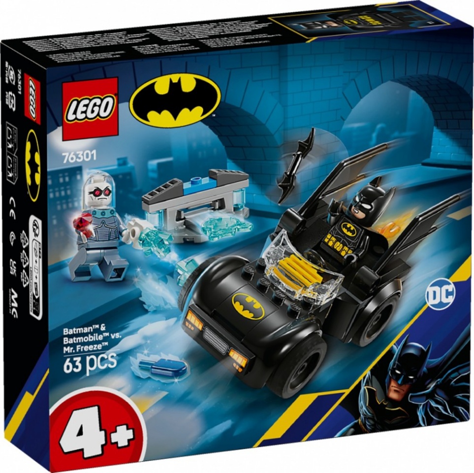 LEGO klotsid 76301 DC Super Heroes Batman & Batmobil vs. Mr. Freeze