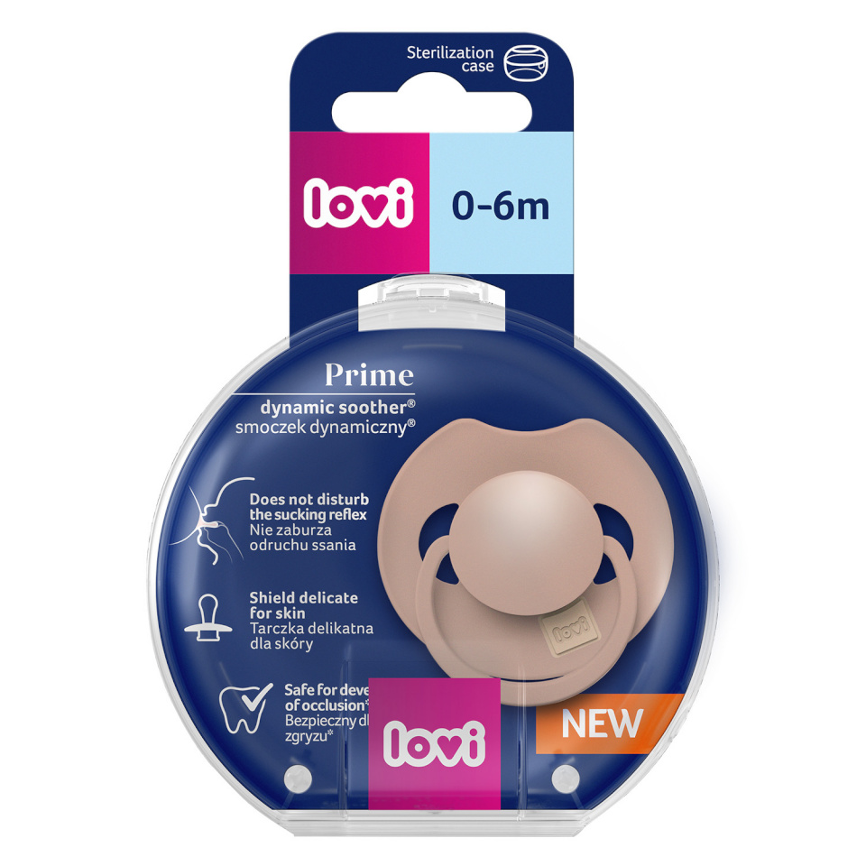 Canpol silikoonist dünaamiline lutt Prime, Blush, 0-6m, 1 tk., 34/405