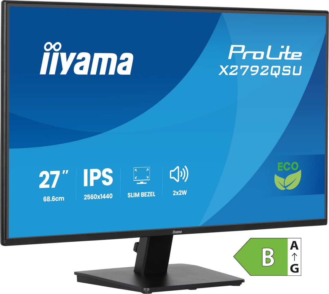iiyama monitor 68.6cm (27") X2792QSU-B1 16:9 HDMI+DP+2xUSB IPS