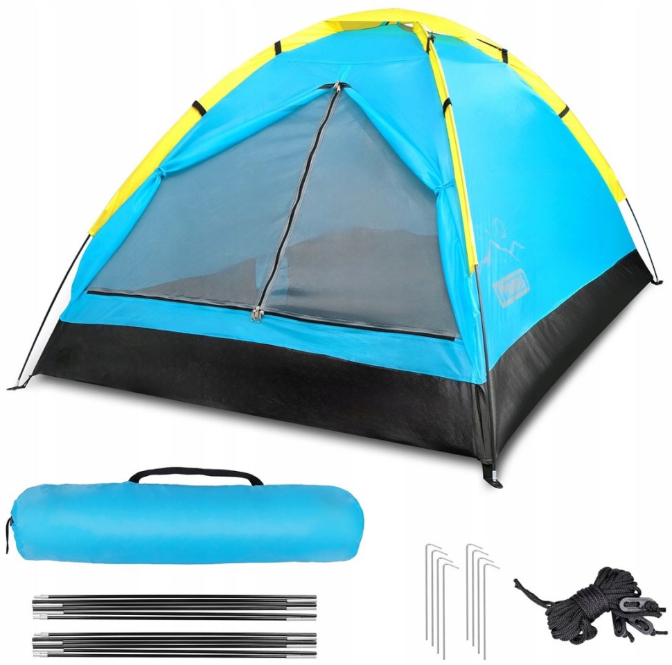 Promis telk TOURIST TENT 2-PERSON ALPENAIR IGLO CAMPING WATERPROOF MOSQUITO NET