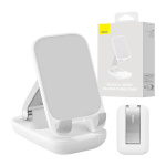 Baseus telefonihoidja Seashell Series Folding Phone Stand, valge