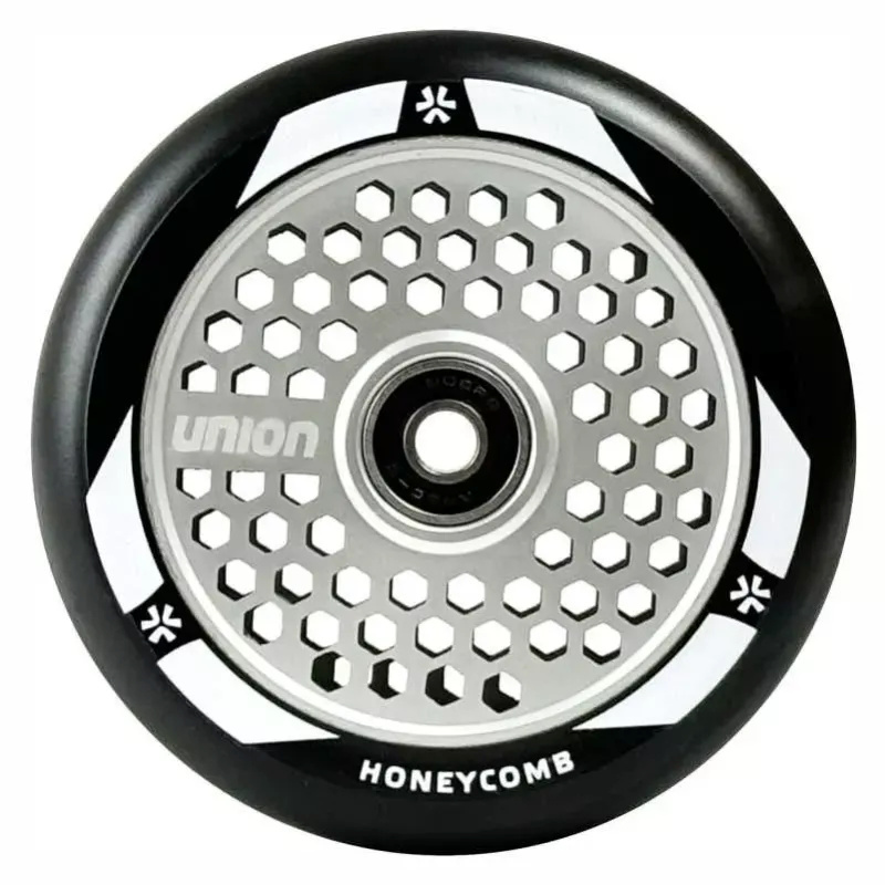 Union Ratas tõukerattale Honeycomb Pro Scooter Wheel 110mm, must/hõbe