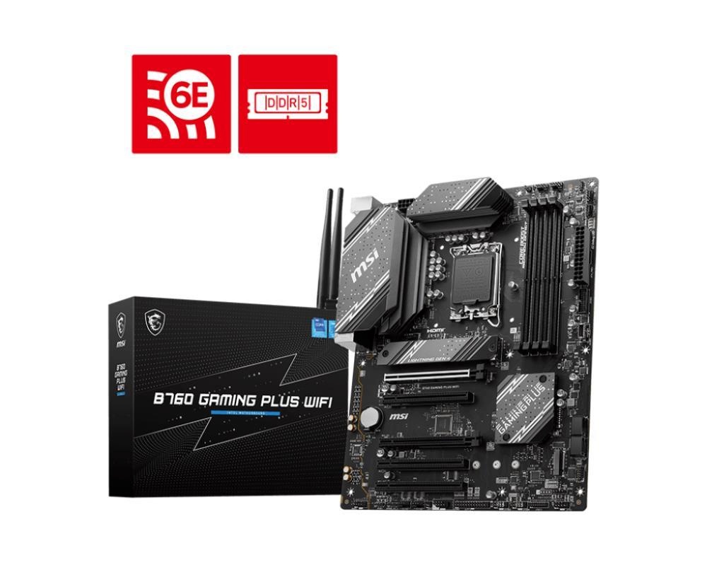 MSI emaplaat MAG B760 Gaming Plus Wifi B760,LGA1700, ATX
