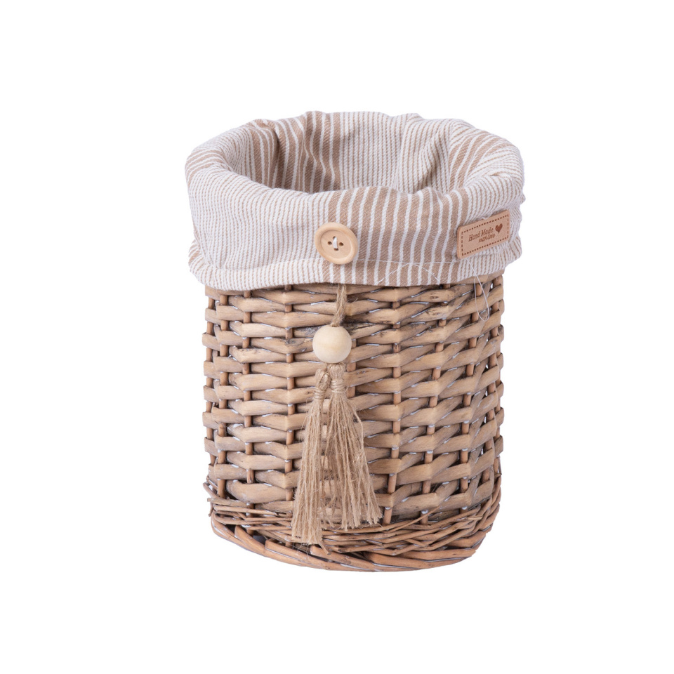 H4Y korv Willi Stripe, 15x18cm, pruun