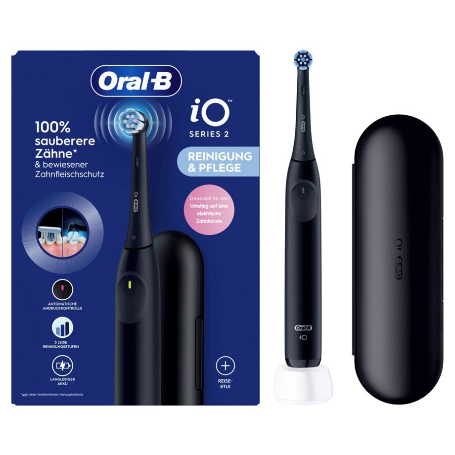 Braun elektriline hambahari Oral-B iO Series 2 Night Black with Travel Case, must