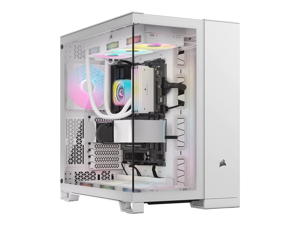 Corsair korpus Midi 6500X iCUE LINK RGB Dual Chamber valge