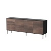 Cama Meble puhvetkapp 4D CORTINA chest of drawers 200x40x81 must/walnut