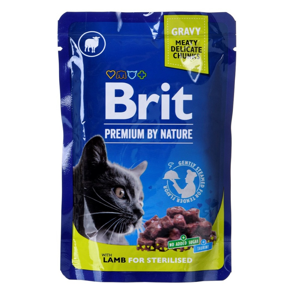 Brit kassitoit Premium By Nature Lamb for Sterilized 100g