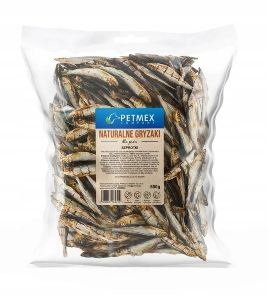 Petmex maius koerale Dried Sprats, 500g