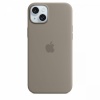 Apple kaitsekest Silicone case with MagSafe for iPhone 15 Plus - clay