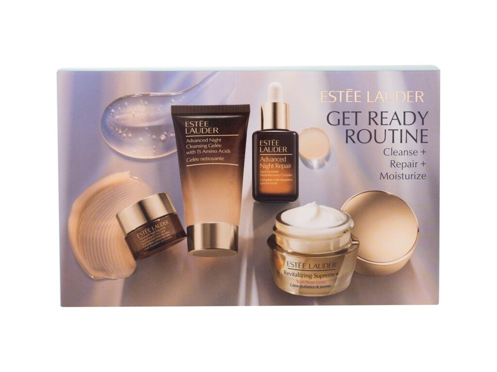 Estée Lauder näoseerum Get Ready Routine Advanced Night Repair Synchronized Multi-Recovery Complex 15ml + Advanced Night Repair Cleansing Gelée 30ml + Advanced Night Repair Eye Supercharged Gel-Creme 5ml + Revitalizing Supreme Youth Power Creme 15ml, nais