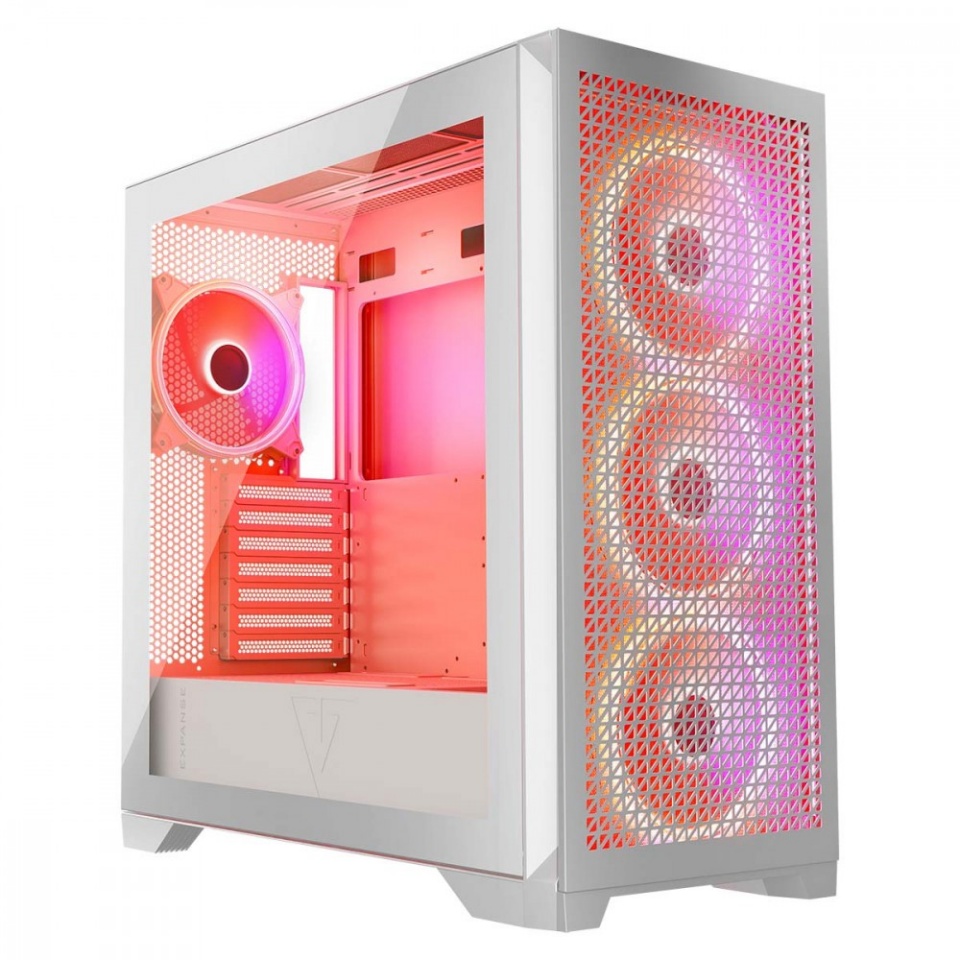 Modecom valge COMPUTER CASE EXPANSE T ARGB