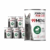 John Dog kassitoit 99 Menu Rabbit - Wet Cat Food- 6x400g