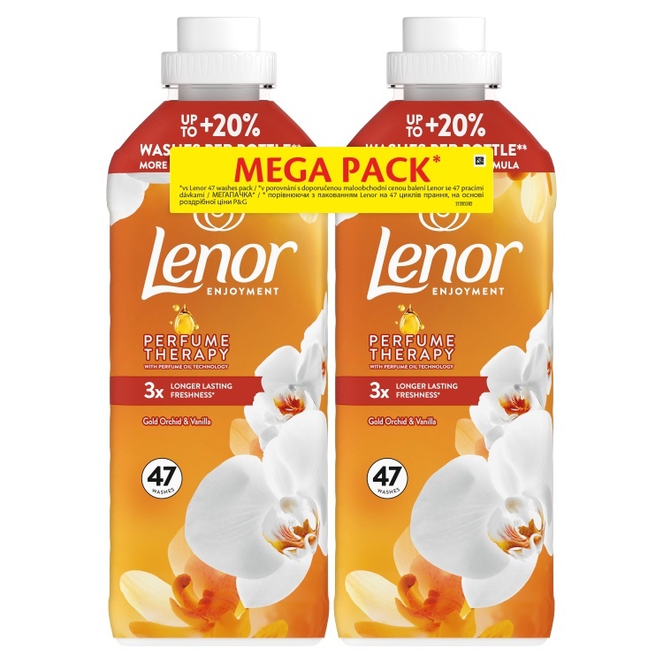 Lenor pesuloputusvahend Gold Orchid & Vanilla, 2x987ml