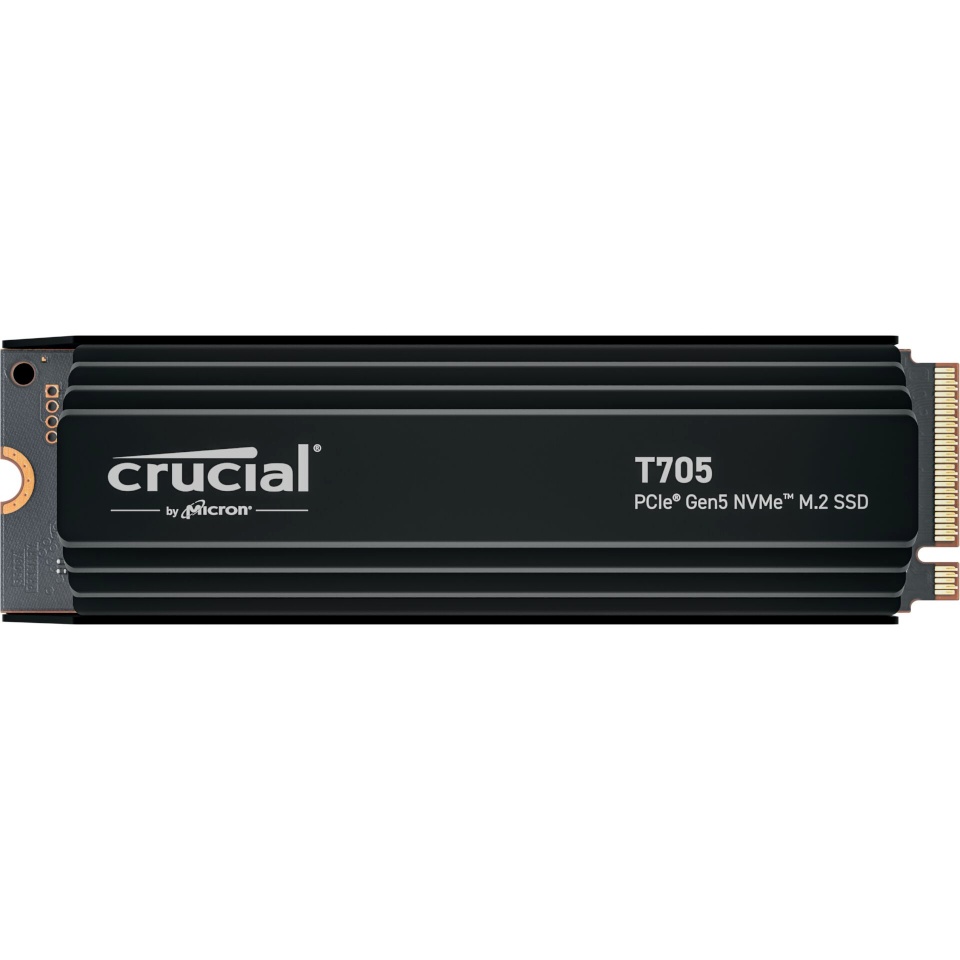 Crucial kõvaketas SSD T705 with heatsink 2TB PCIe Gen5 NVMe M.2
