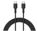 AUKEY kaabel USB-C Cable 2.0.QC 18W, BRAIDED, 0.9M, must