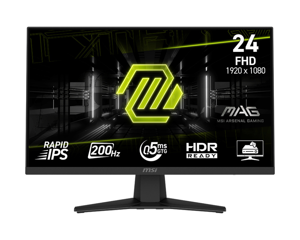 MSI monitor MAG 244F - 23.8" | Rapid IPS | FHD | 0.5 ms | 200 Hz