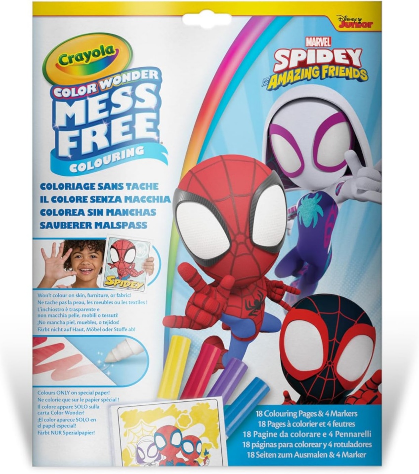 Crayola värvimiskomplekt Color Wonder Spidey, 75-4611