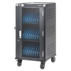 Manhattan Laptop Charging Cart/Trolley via AC Adapter (EU) 30-bay, Install device's AC Adapter (power cables) into unit, Suitable for ALL laptops (to 16"), iPads, MacBooks, Chromebooks, other portable devices, Bays 380x30x280mm, Cabinet, Lockabl