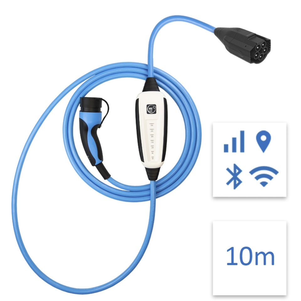 NRGkick elektriauto laadimisjaam 32A Pure GSM/GPS/SIM Standard 10m WLAN