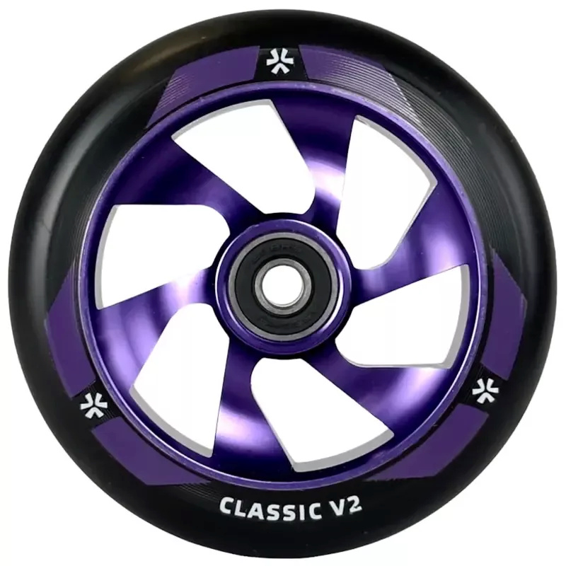 Union Ratas tõukerattale Classic V2 Pro Scooter Wheel 110mm, black/polished purple