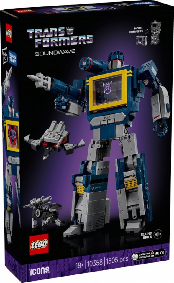 Lego klotsid Icons 10358 Transformers: Soundwave