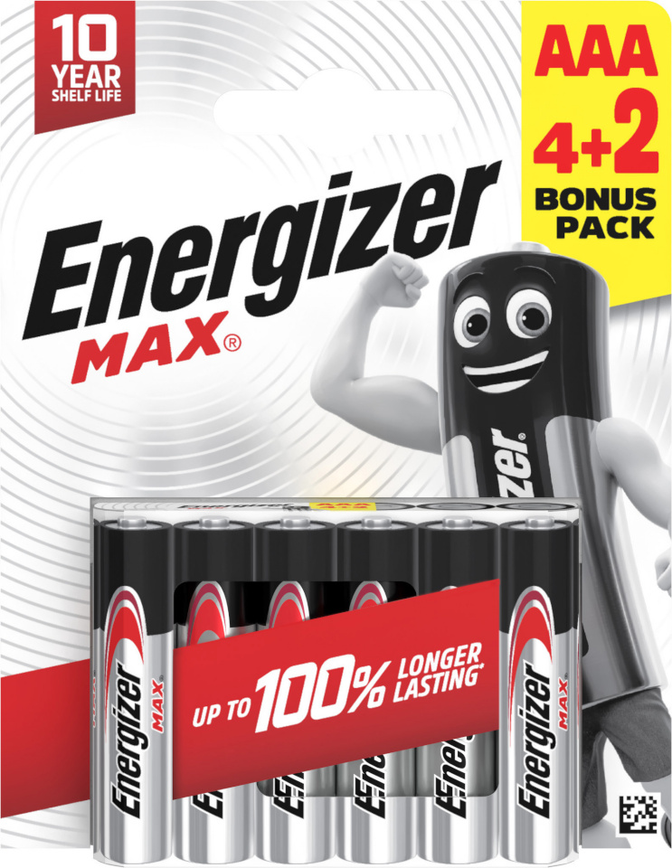 Energizer patarei Energizer Max Alkaline AAA CHP6 4+2