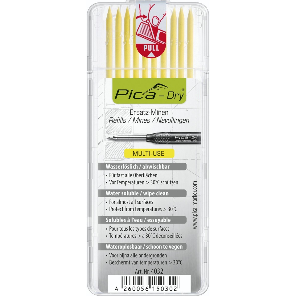 Pica marker DRY Refills kollane