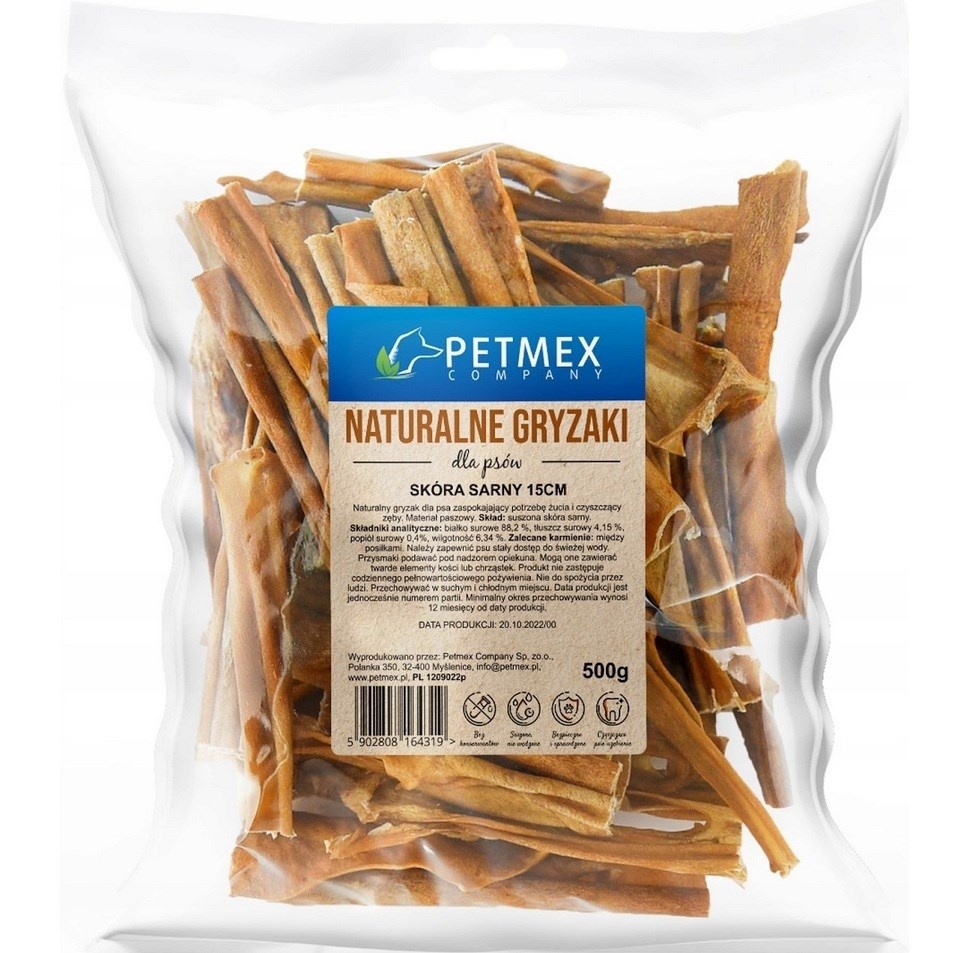 Petmex maius koerale Roe Deer Skin 15cm, 500g