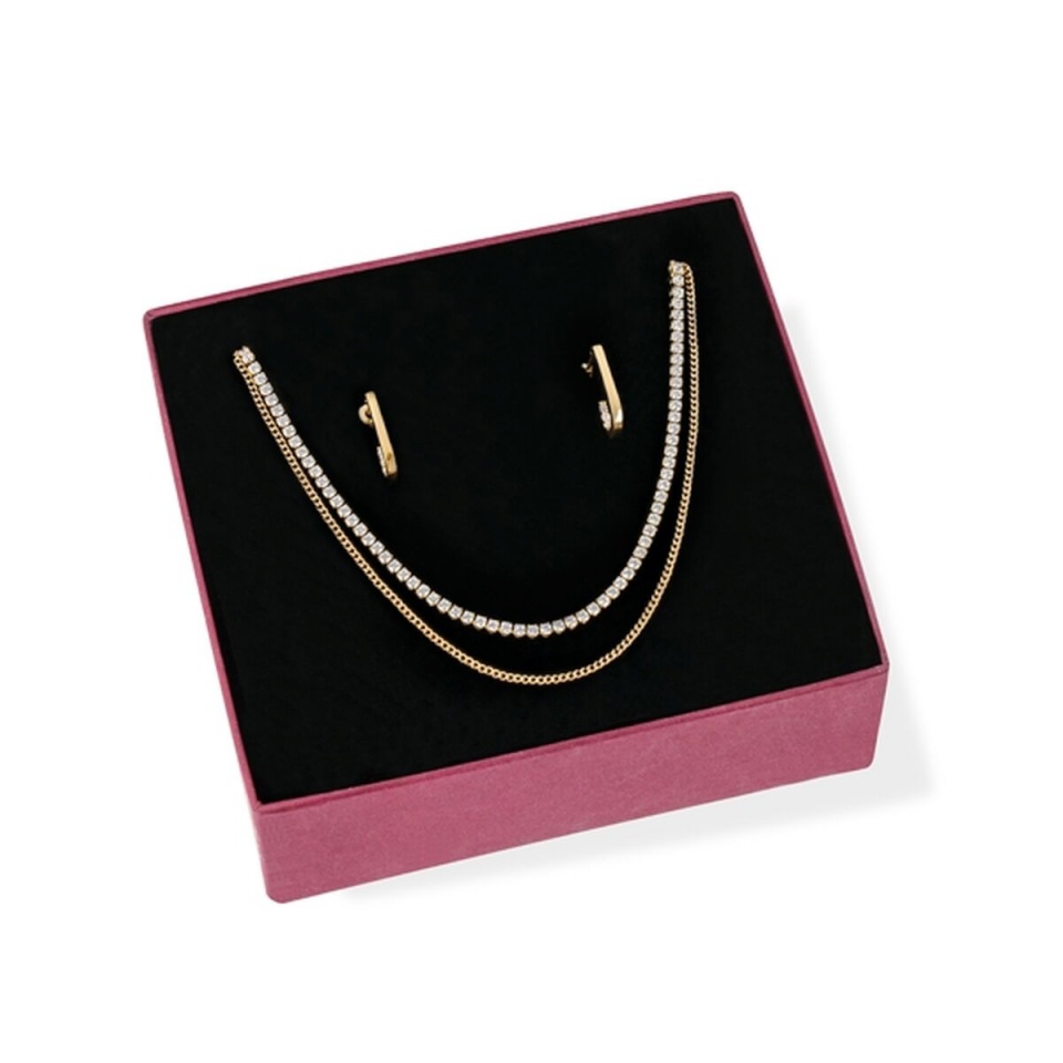 Naiste Kaelakee ja Kõrvarõngaste Komplekt One Jewels OJSEGT01G kuldne