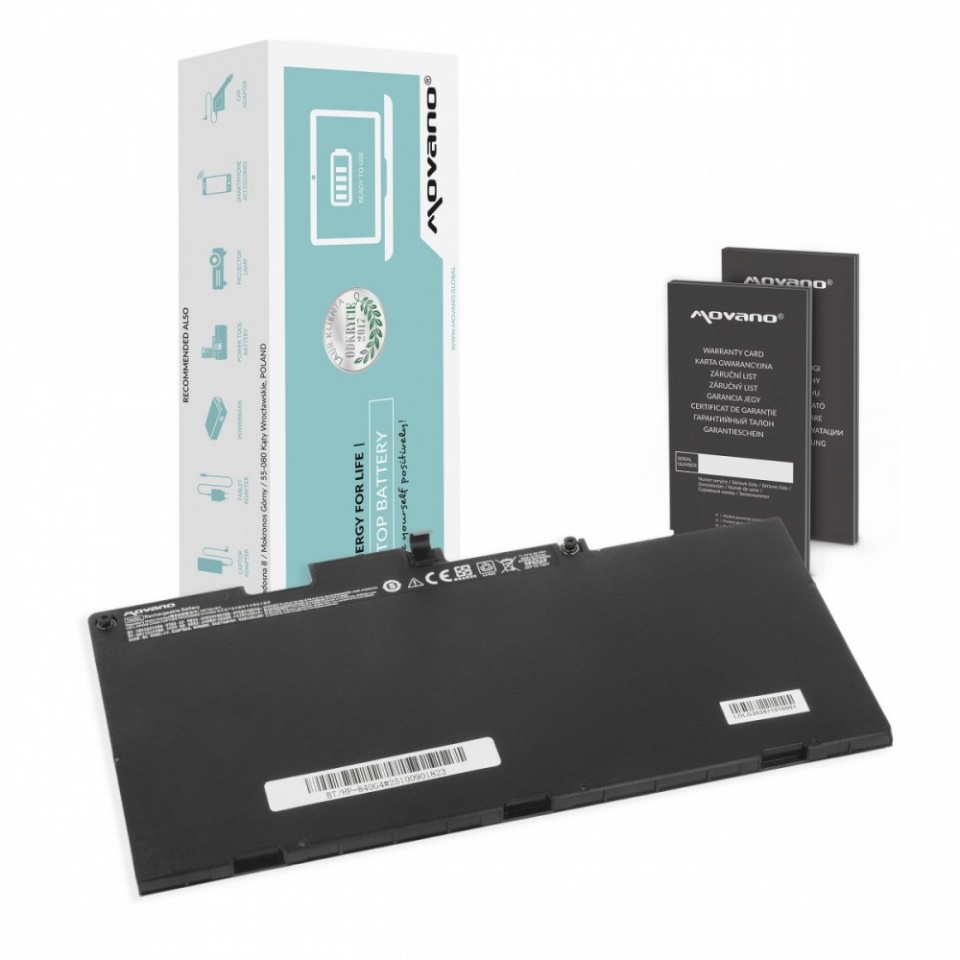 Movano sülearvuti aku TA03XL for HP 745 755 840 850 G4 14u 15u G4 - 4078 mAh (46.5 Wh)