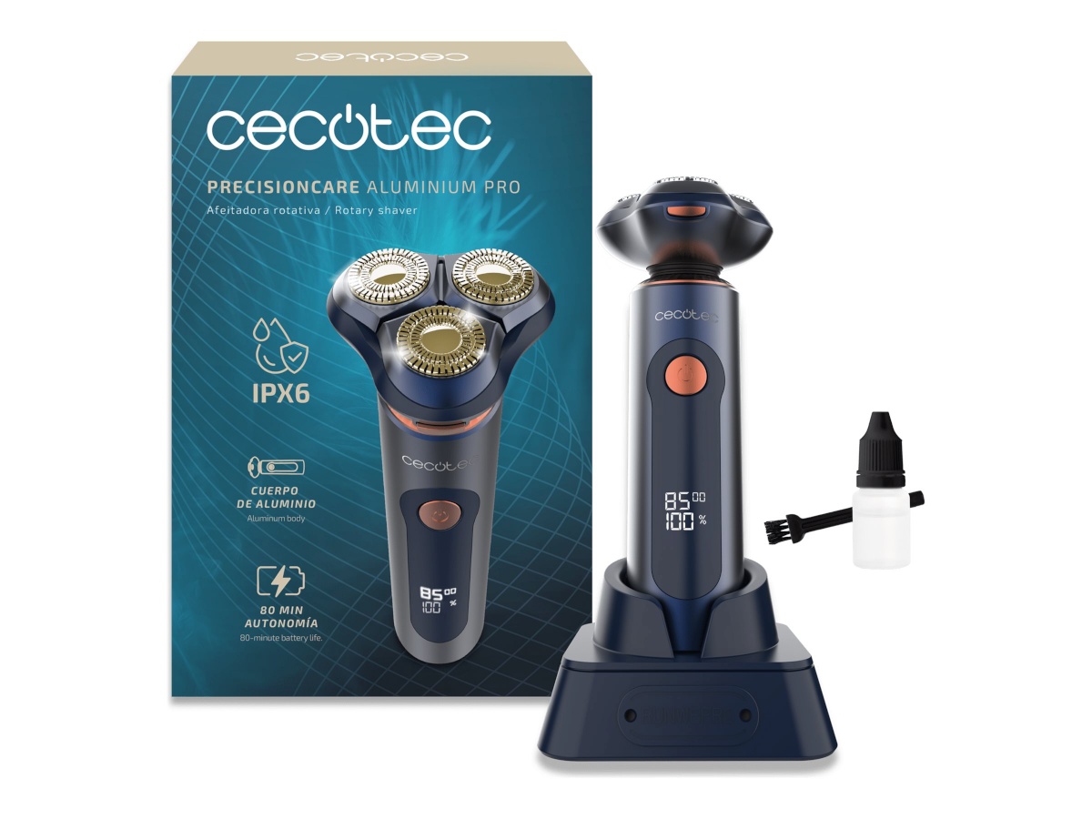 Cecotec pardel Cecotec Shaver | PrecisionCare Aluminium Pro | Operating time (max) 80 min | Wet & Dry | sinine
