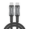 Acefast laadimiskaabel USB-C -> USB-C Acefast C1-09, 48W, 1m must-hall