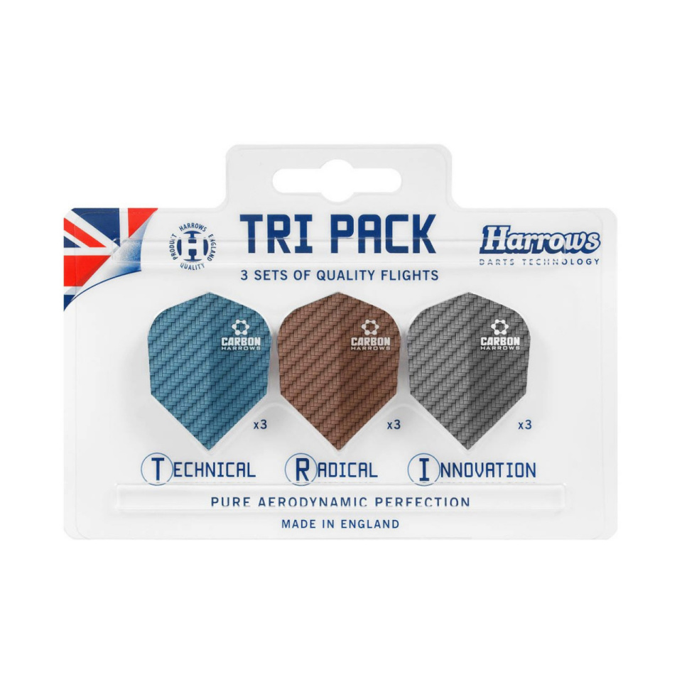 Harrows nooleotsad Tri Pack Carbon