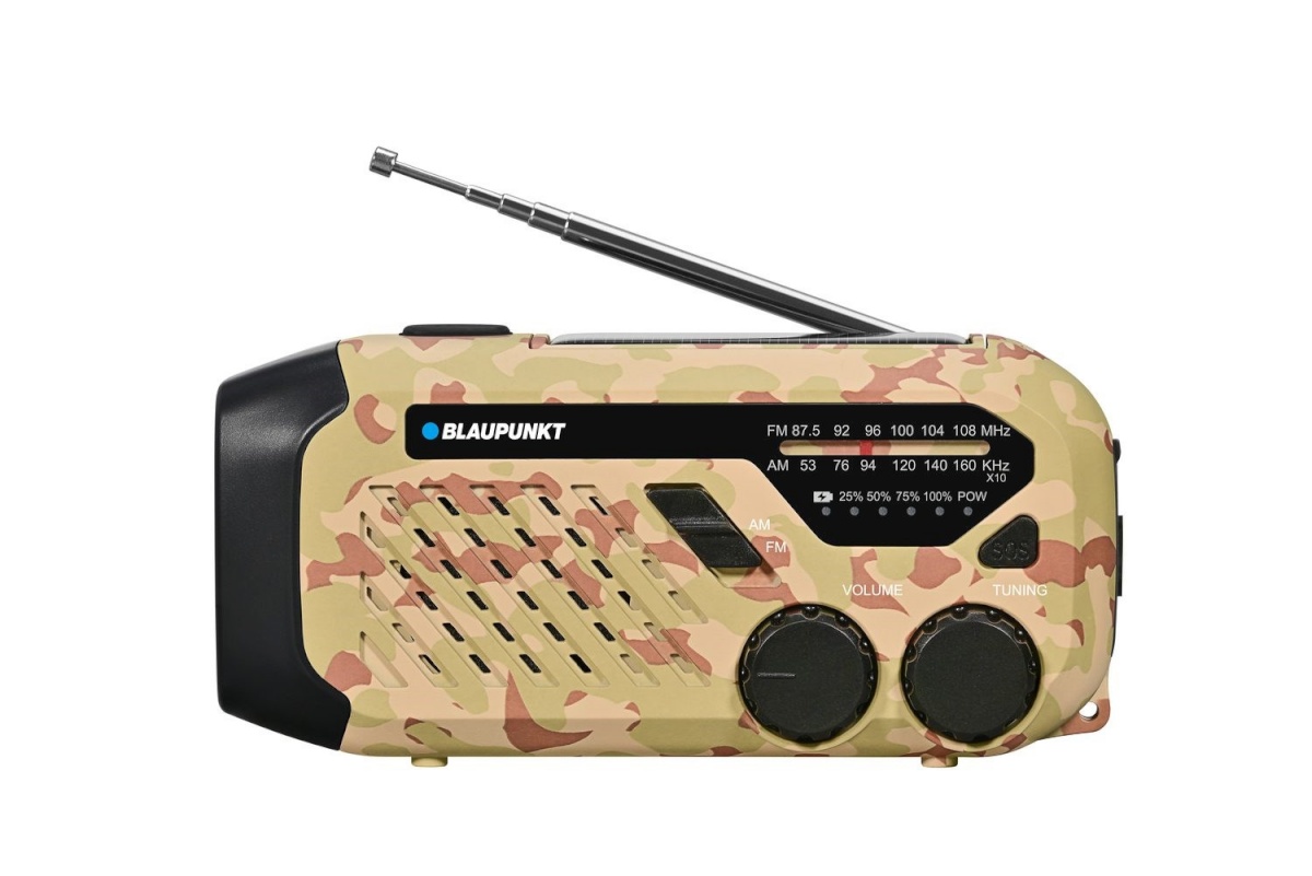 Blaupunkt raadio alarmowe ER10DC, desert camo