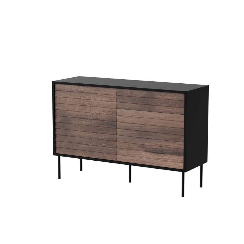 Cama Meble puhvetkapp CORTINA 1D3S chest of drawers 120x40x81 must/walnut