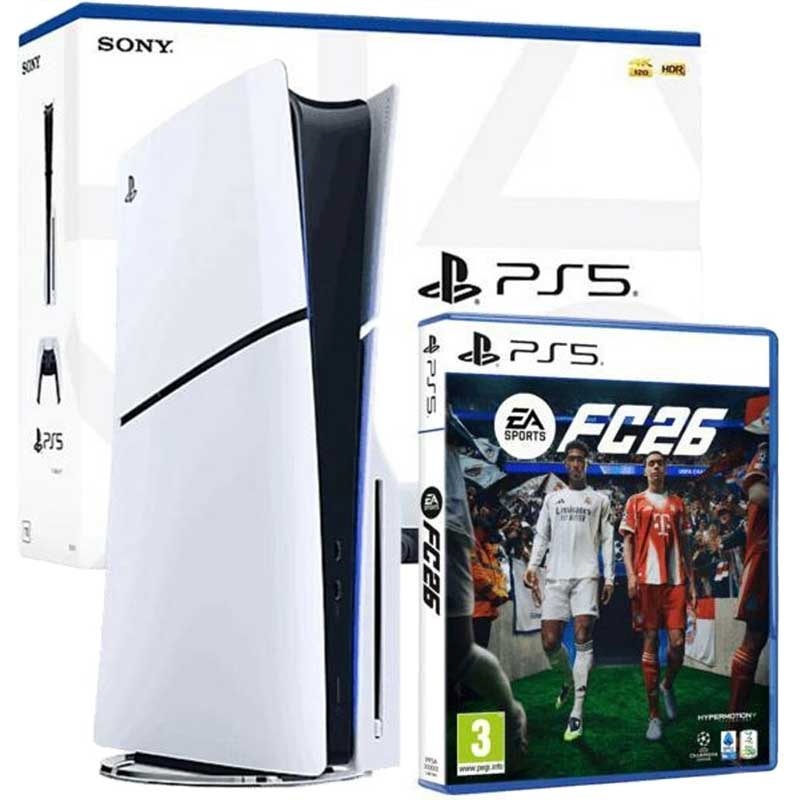 Sony mängukonsool Gaming Sony Playstation 5 Slim Disc Version (EA Sports FC 26 Bundle)