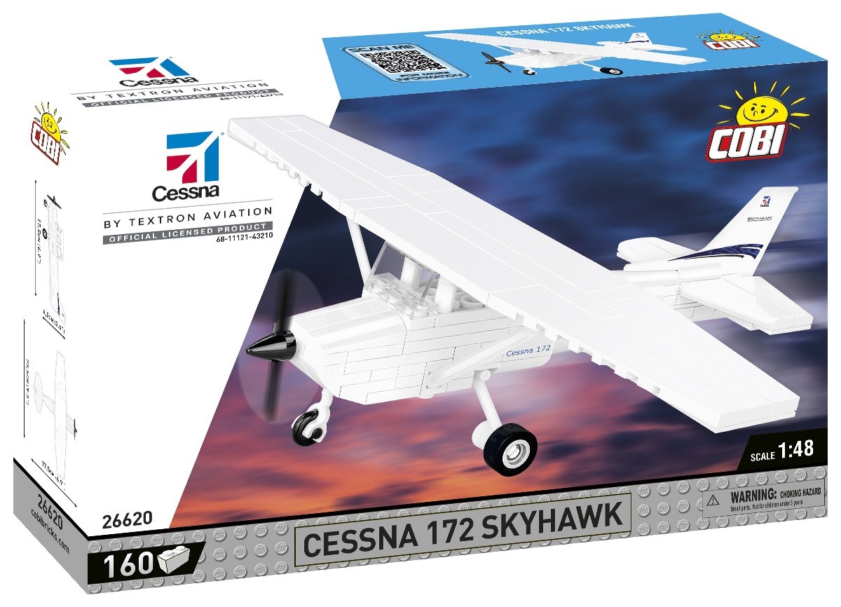 Cobi klotsid Blocks Cessna 172 Skyhawk 160k valge