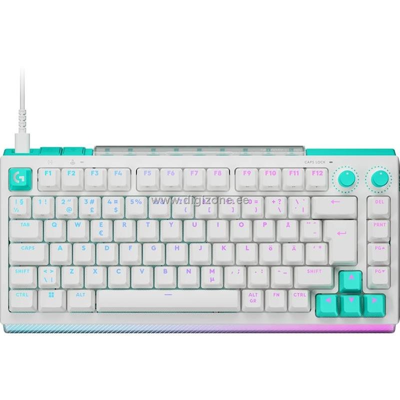 Logitech klaviatuur G512 X 75, Tactile, SWE, valge