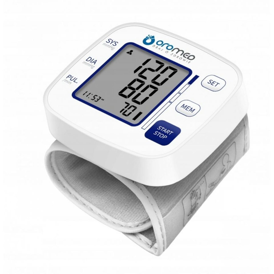 Oromed vererõhuaparaat käsivarrele Oro-bp Smart Wrist Blood Pressure Monitor, valge