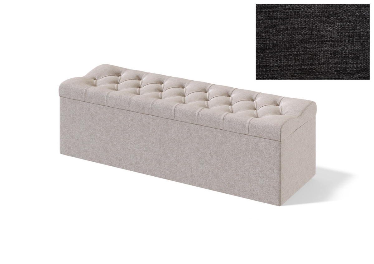 Sleepwell jalutsikast kontinentaalvoodile RED/BLACK SOLHALL, 180x47x50cm, VERANO tumehall