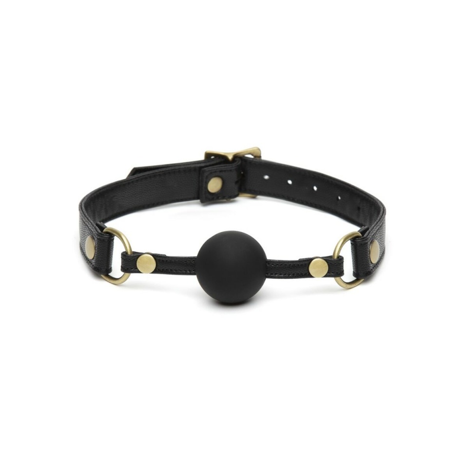 Fifty Shades of Grey Solid Ball Gag suutropp reguleeritava rihmaga Bound to You Silikoon Keskmine