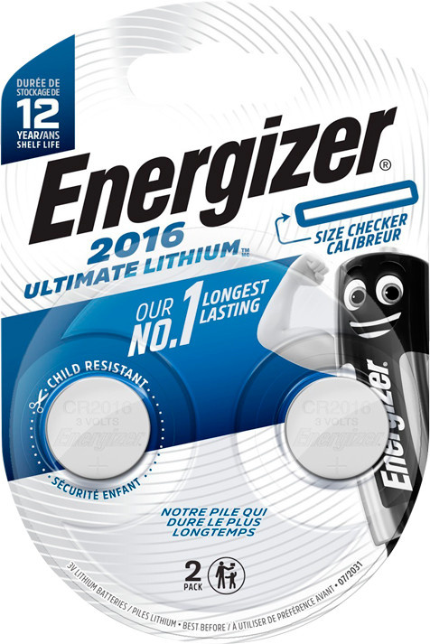 Energizer patarei Energizer Ultimate Lithium CR2016 BP2
