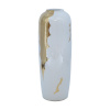 H4Y vaas TITAN STONE, 14x38cm, valge/kuldne 